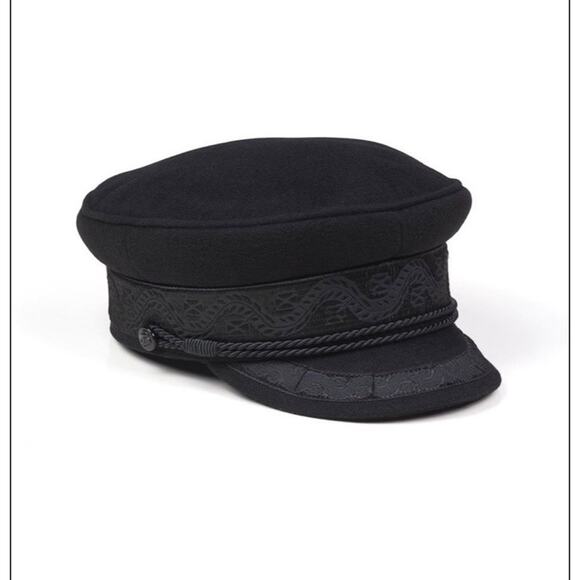 Lack of Color Black Riviera Cap Captain's Hat Size S 55cm M Fiddler - Picture 1 of 11